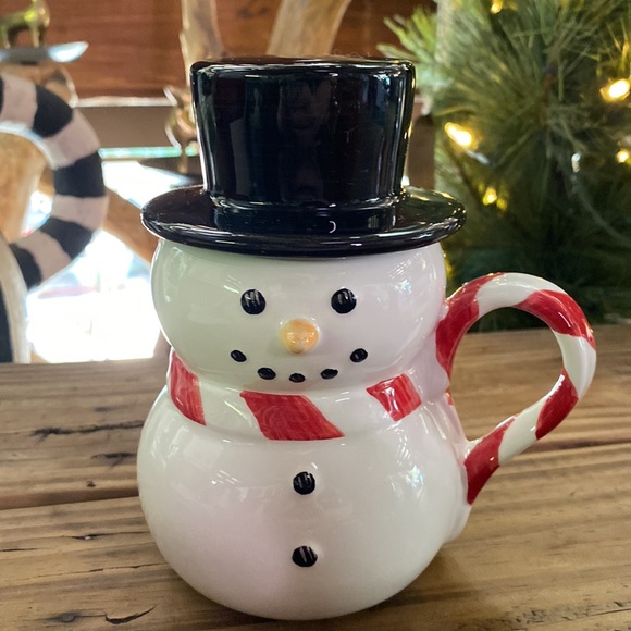 Pottery Barn and Williams Sonoma Figural Christmas Holiday Mugs - Set of 3 🦌⛄️ - Picture 4 of 16